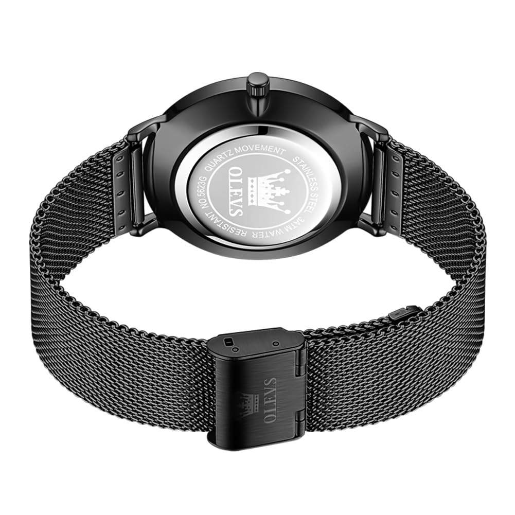 OLEVS Mens Gold Watches Analog Quartz Business Dress Watch Day Date Stainless Steel Classic Luxury Luminous Waterproof Casual Male Wrist Watches