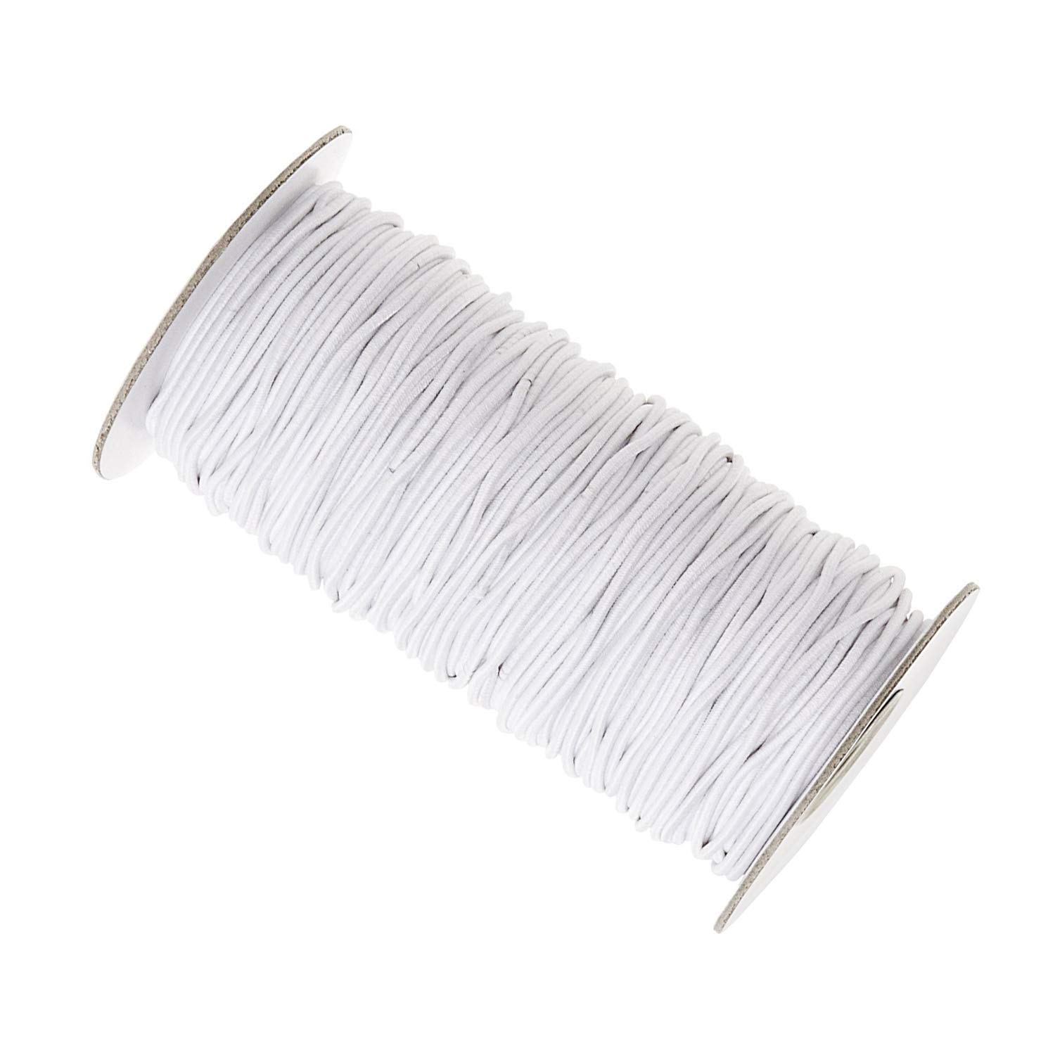 Elastiek, Elastiek for naaien, 5 m/zak 2/2,5 mm rond elastisch draadkoord touw rubberen band elastische banden stretchlijn for doe-het-zelf kleding kledingstuk naaien accessoires-Rood, 2 mm (Kleur: Ro