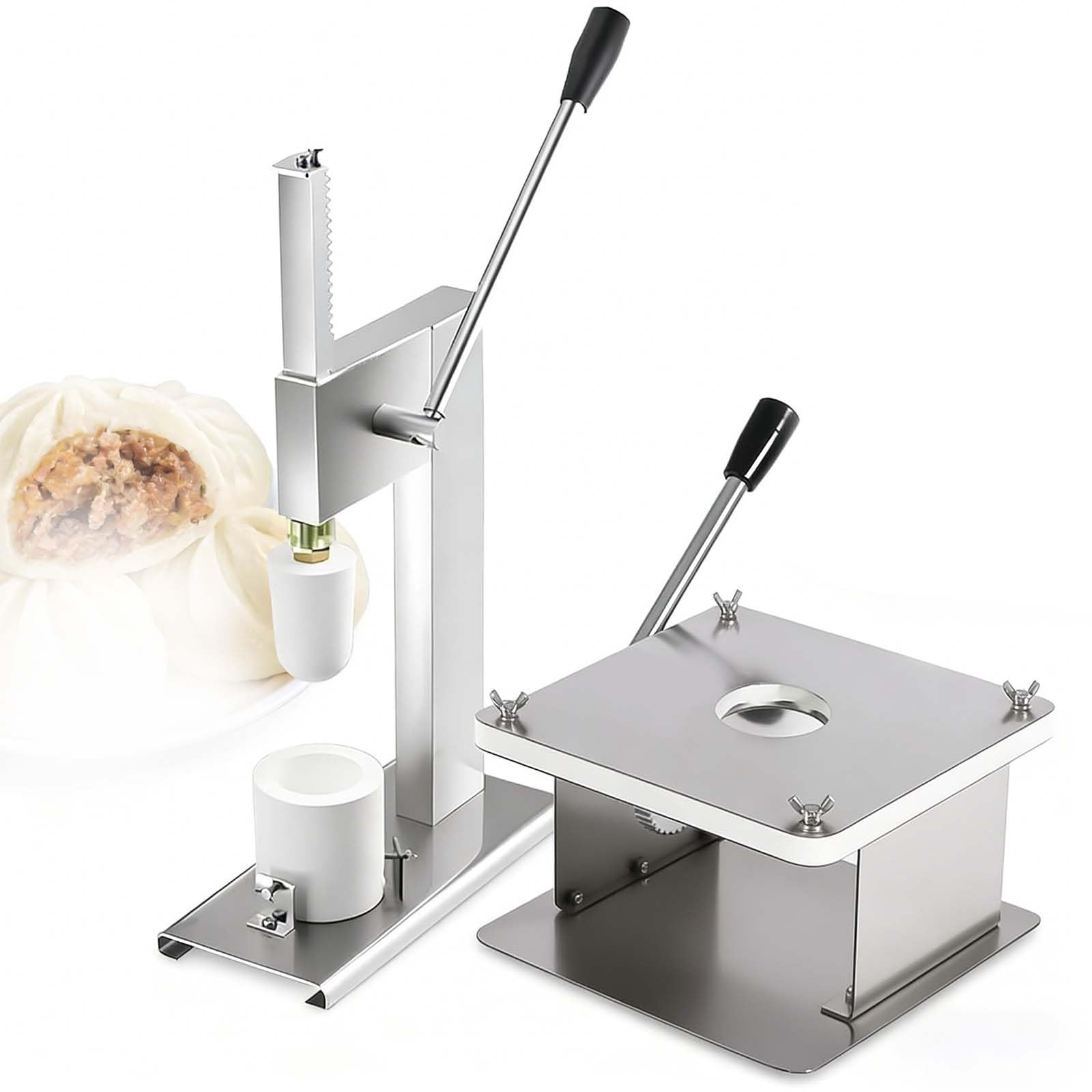 Półautomatyczna Maszyna Do Formowania Bułek, Forma Do Pieczenia Bułek Na Parze, Ręczna Maszyna Do Produkcji Bułek Baozi Ze Stali Nierdzewnej, Do Użytku Domowego I Komercyjnego(S)