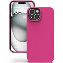 YATWIN Silicone Back Case for iPhone 15 Plus, Soft-Touch Phone Back Cover for Apple iPhone 15 Plus - Magenta gallery image