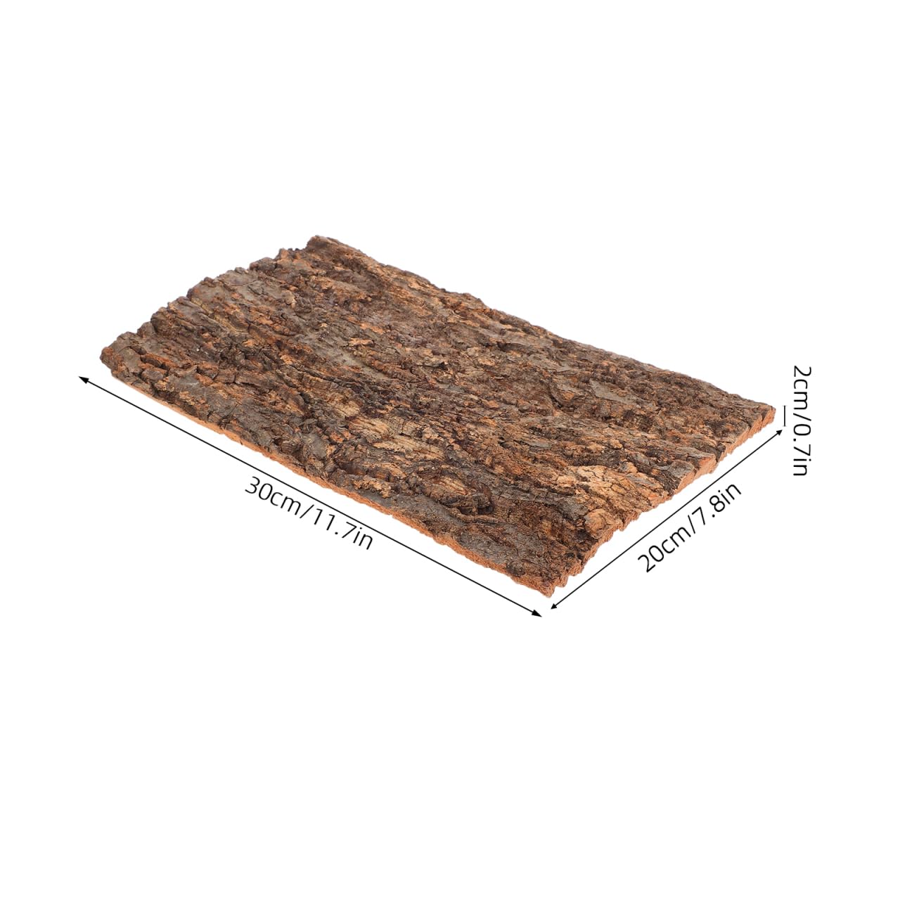 Housoutil Cork Bark Background, 2Pcs Reptile Bark Decor - Image 4