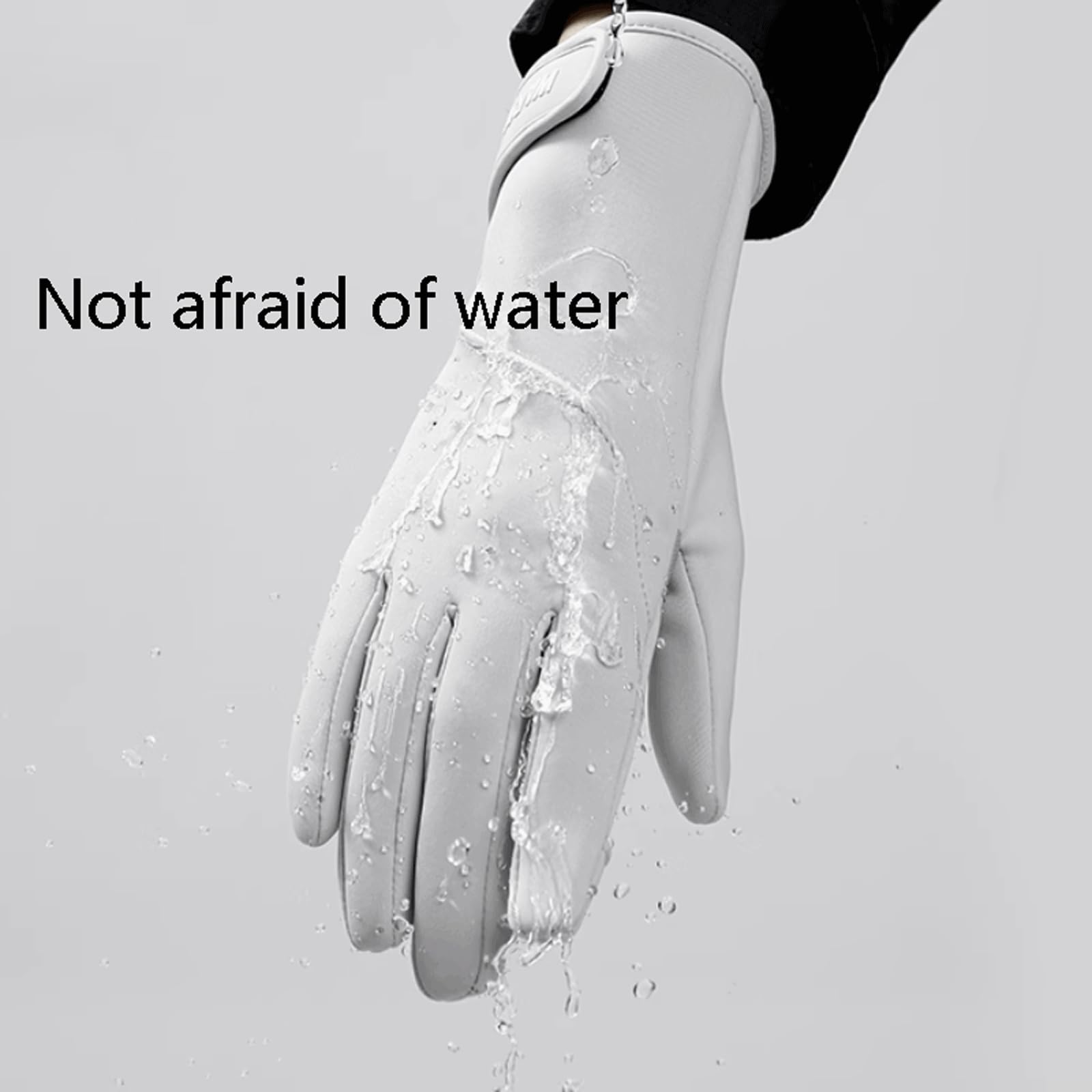 Guantes cálidos for mujer, manoplas de poliéster con dedos for pantalla táctil, guantes con forro cálido, guantes deportivos térmicos, guantes de ciclismo suaves y acogedores, talla única