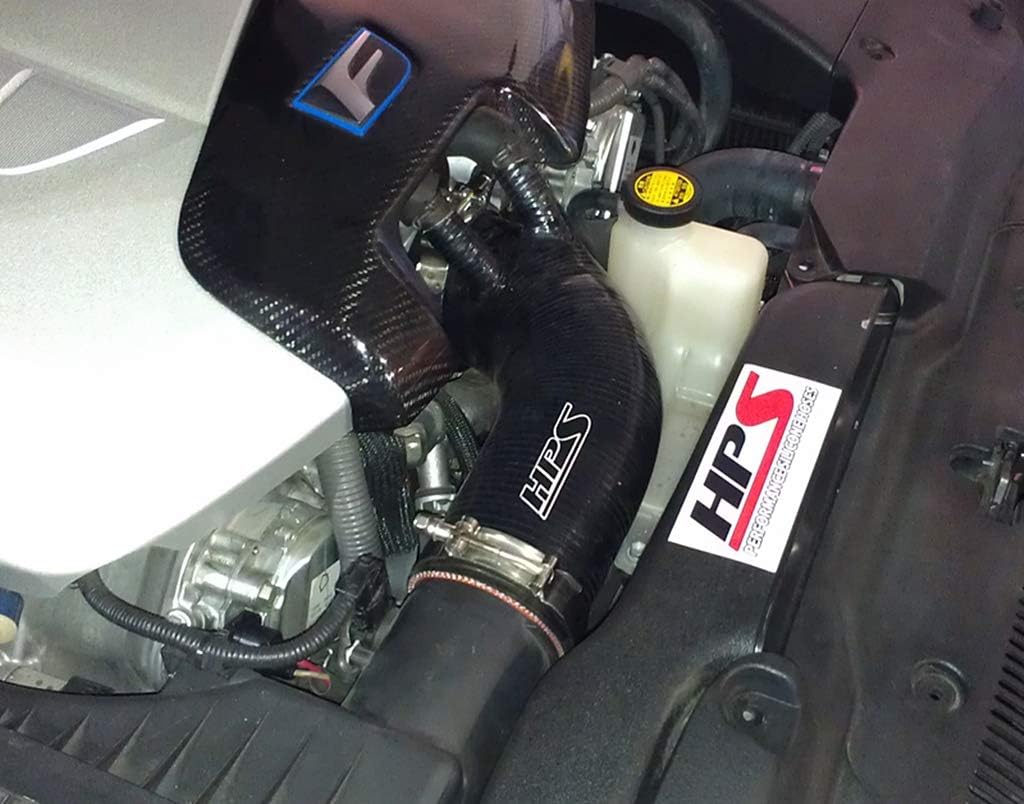 HPS Performance 18521-BLK Black Silicone Air Intake Hose (Post MAF Tube)