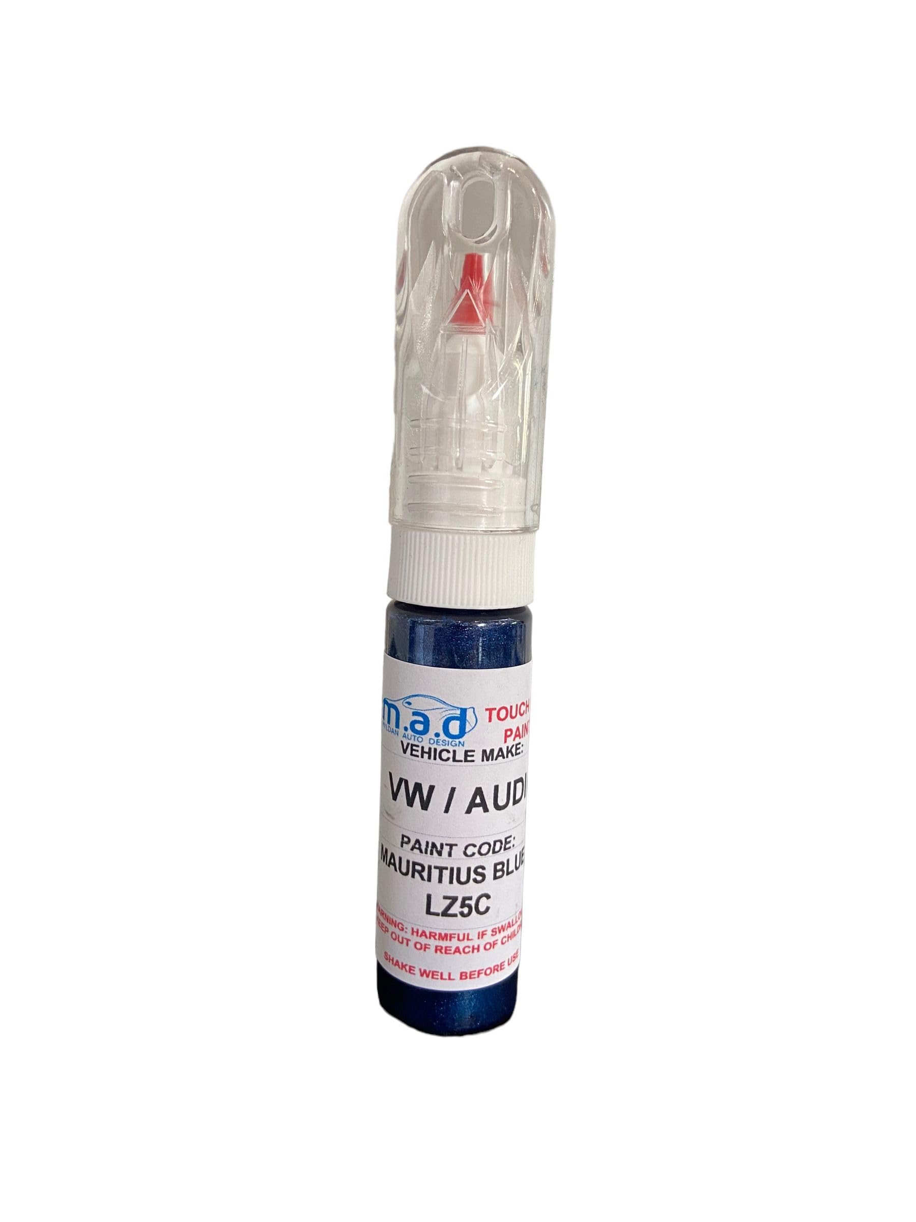 Madauto Blue Touch Up Paint For Audi Mauritius Lz5c Paint Pen A1 A3 A4 A5 A6 A7 A8 Tt Rs3 Q3 Q5 Q7 (Just Paint)