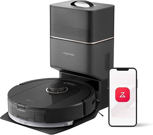 roborock Q5 Pro+ Robot aspiradora y trapeador, autovaciado, succión máxima de 5500 Pa, cepillo DuoRoll, limpieza manos libres hasta 7 semanas,