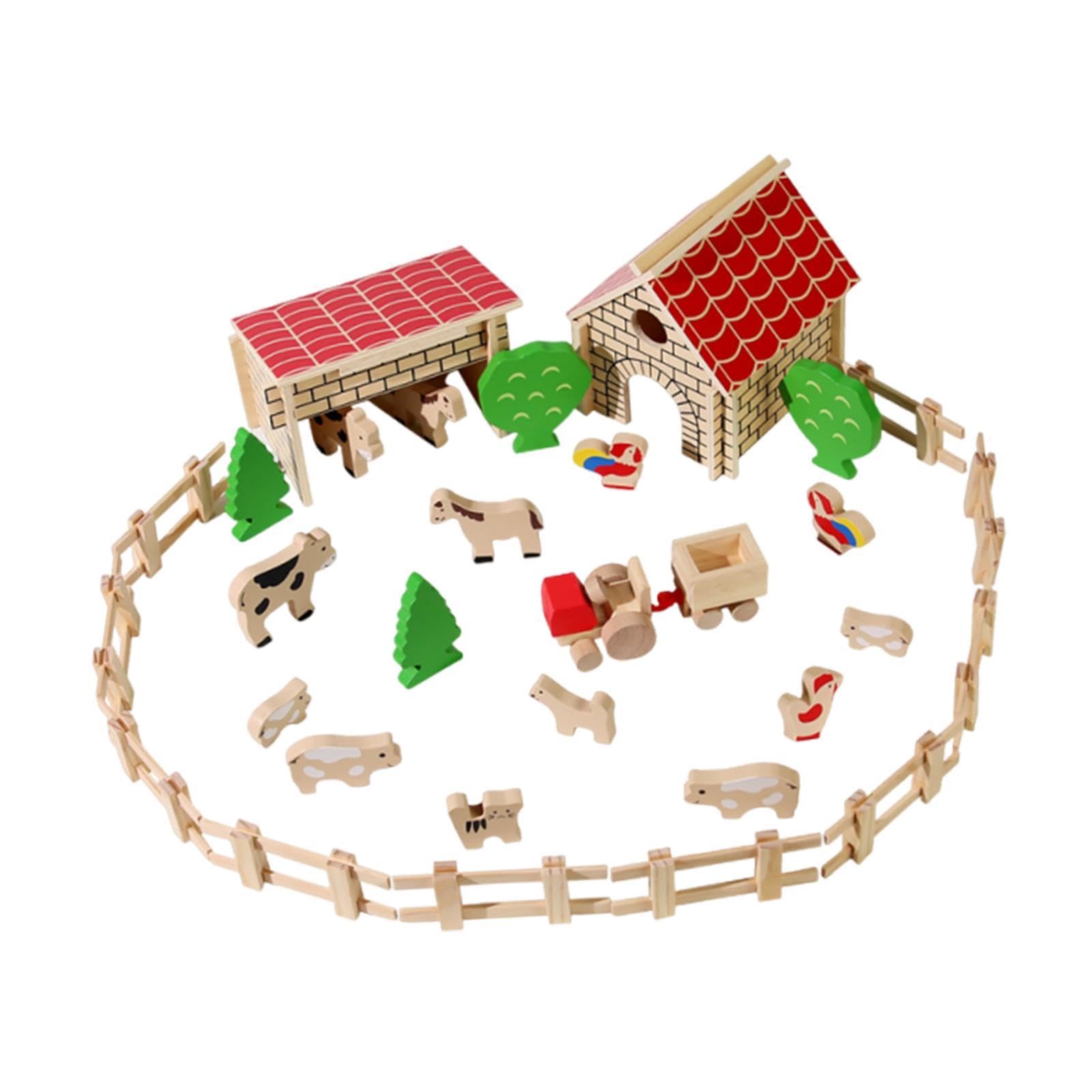 Sharplace Figuras de Animales de Granja de Granero, Figuras de Animales para Niños Pequeños a Partir de 3 años