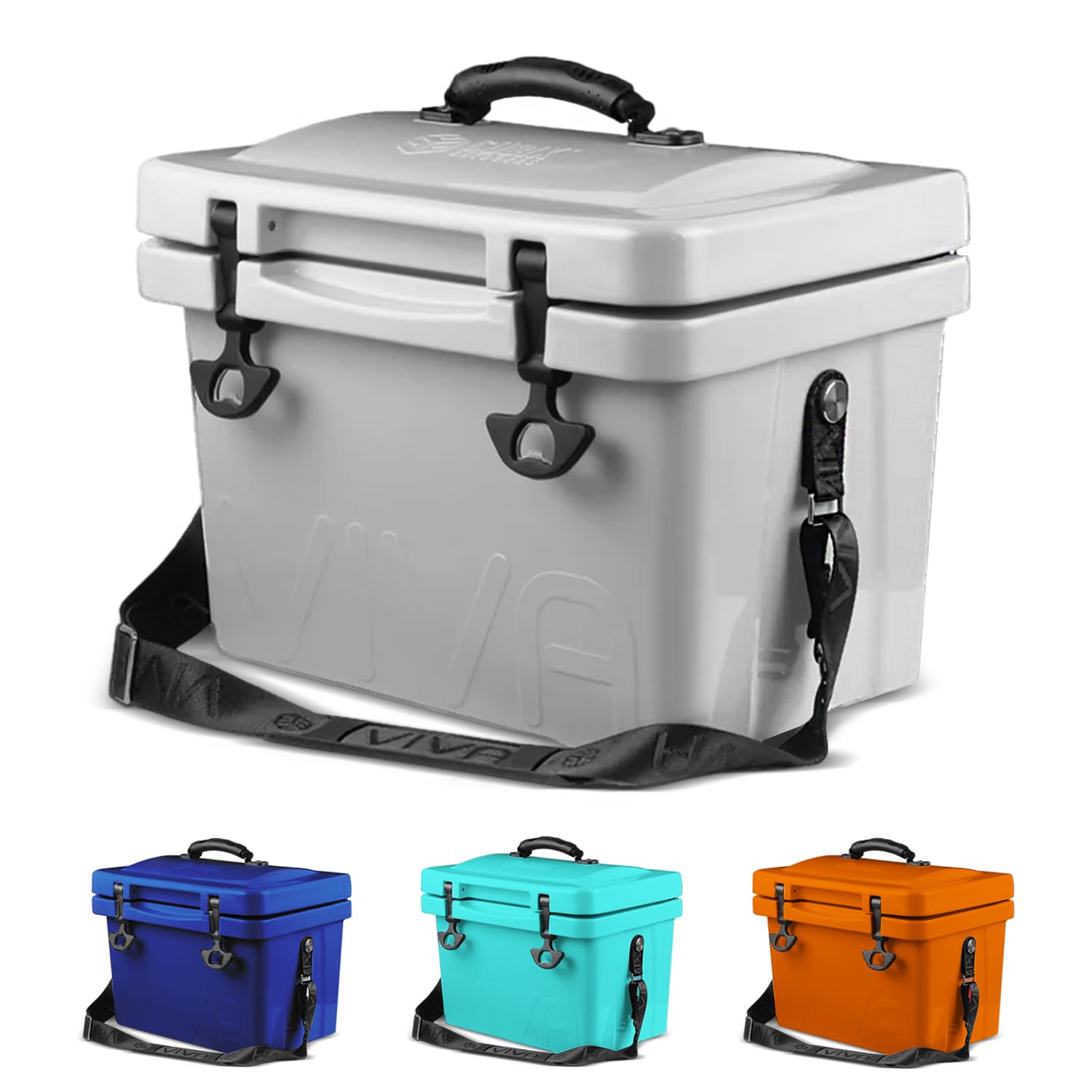 Cubix Outdoors Viva 14QT On-The-Go Personal Portable Hard Cooler Ice Chest | Everyday, Beach, Sports, Camping, Picnics, Lunch Box, Groceries/Market