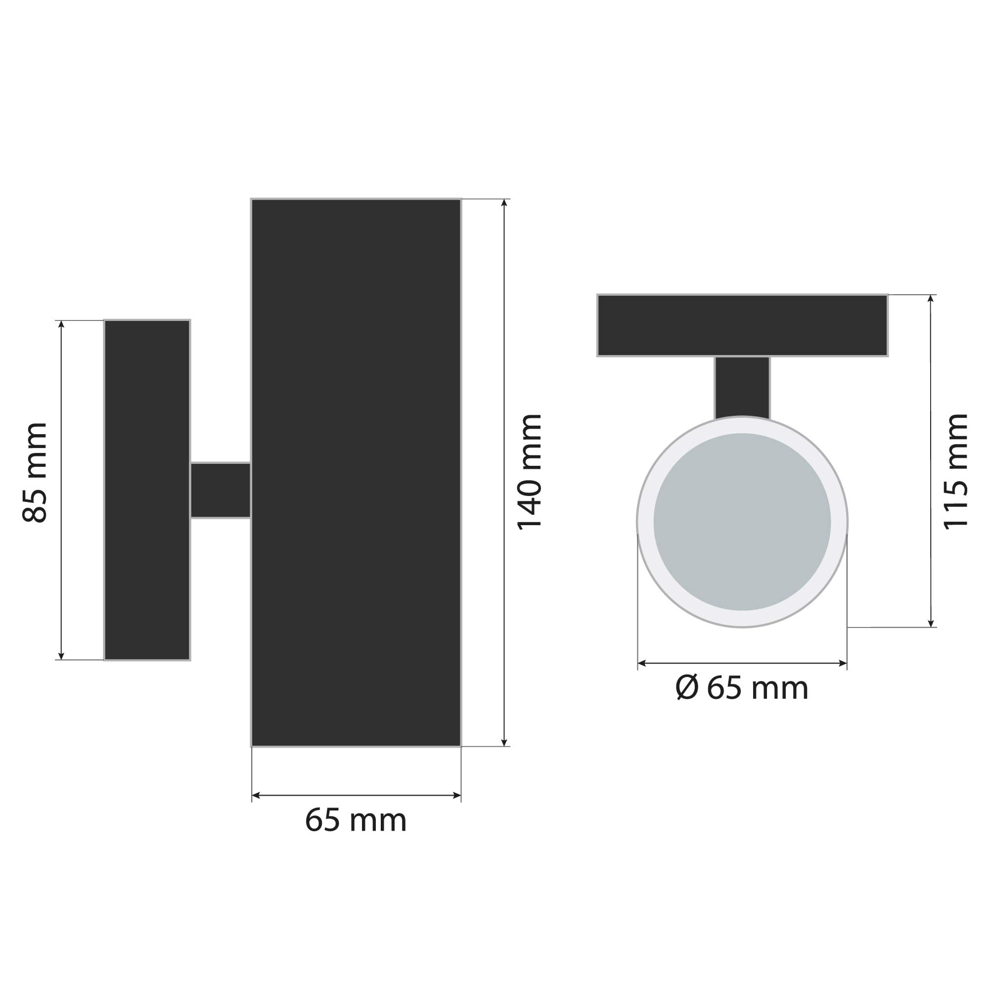 SNRU - Apliques De Pared LED Modernos Para Exteriores Para Casa
