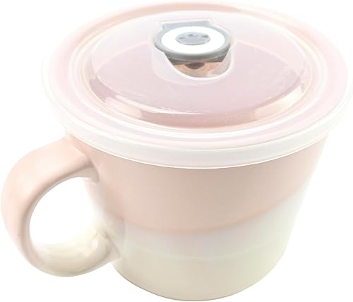 Miniatura 3 de Boston Warehouse Recipiente de almacenamiento de alimentos reutilizable de 24 oz de alto, color rosa pastel