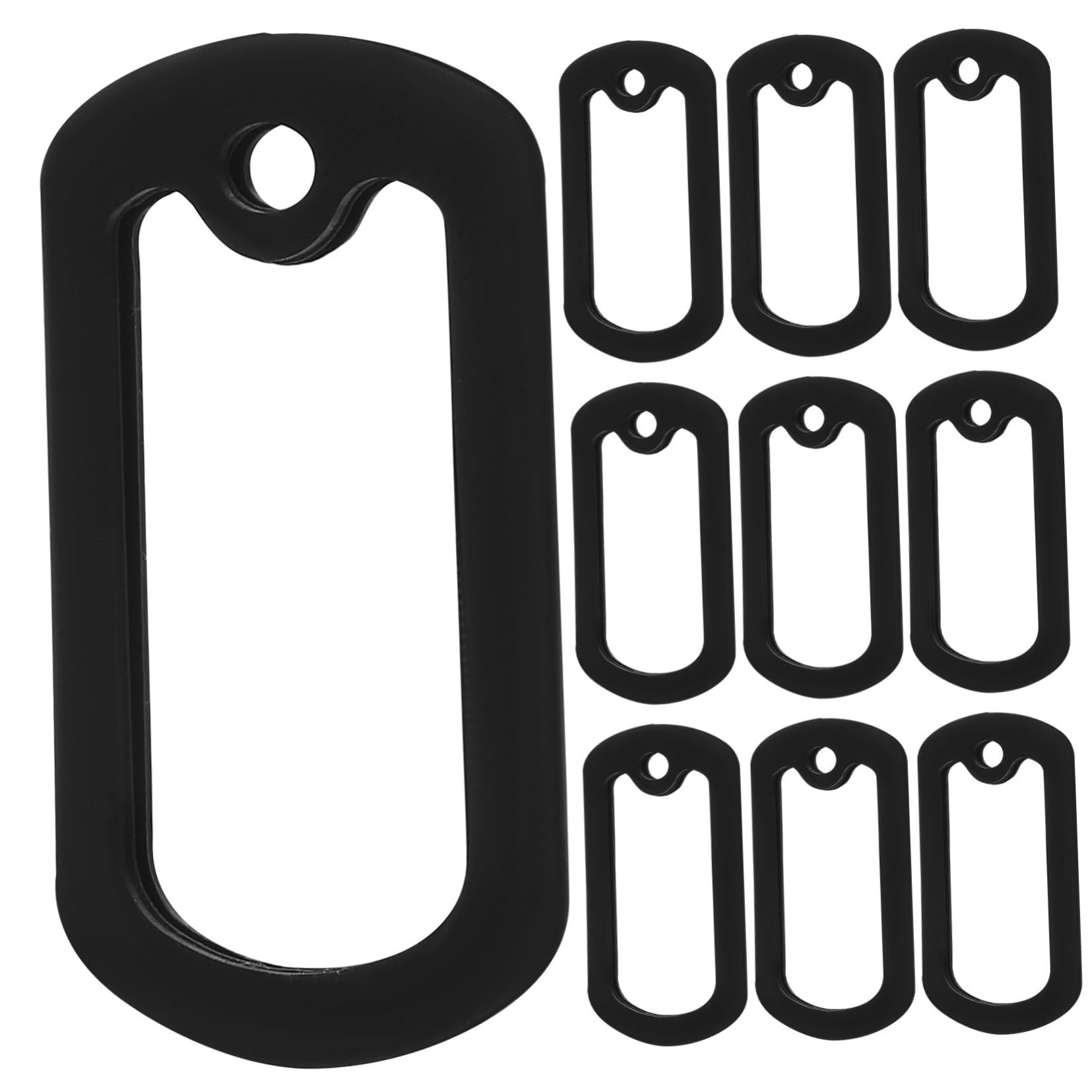 WOONEKY Lot De 5 Antibruit en Silicone pour Étiquettes D'identification De Chien Faciles À Installer Et À Retirer 12 Pièces X 5