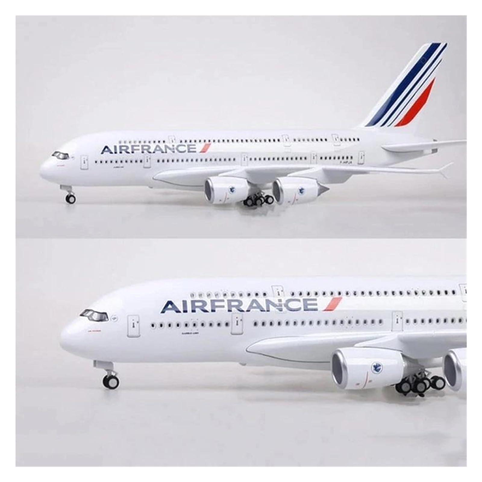 Aerei in Scala 1:160 per Modelli di Aerei A380 Air France aeroplani pressofusi con Luce a LED Modello di Aereo passeggeri Adatto per la visualizzazione (Senza Luce)