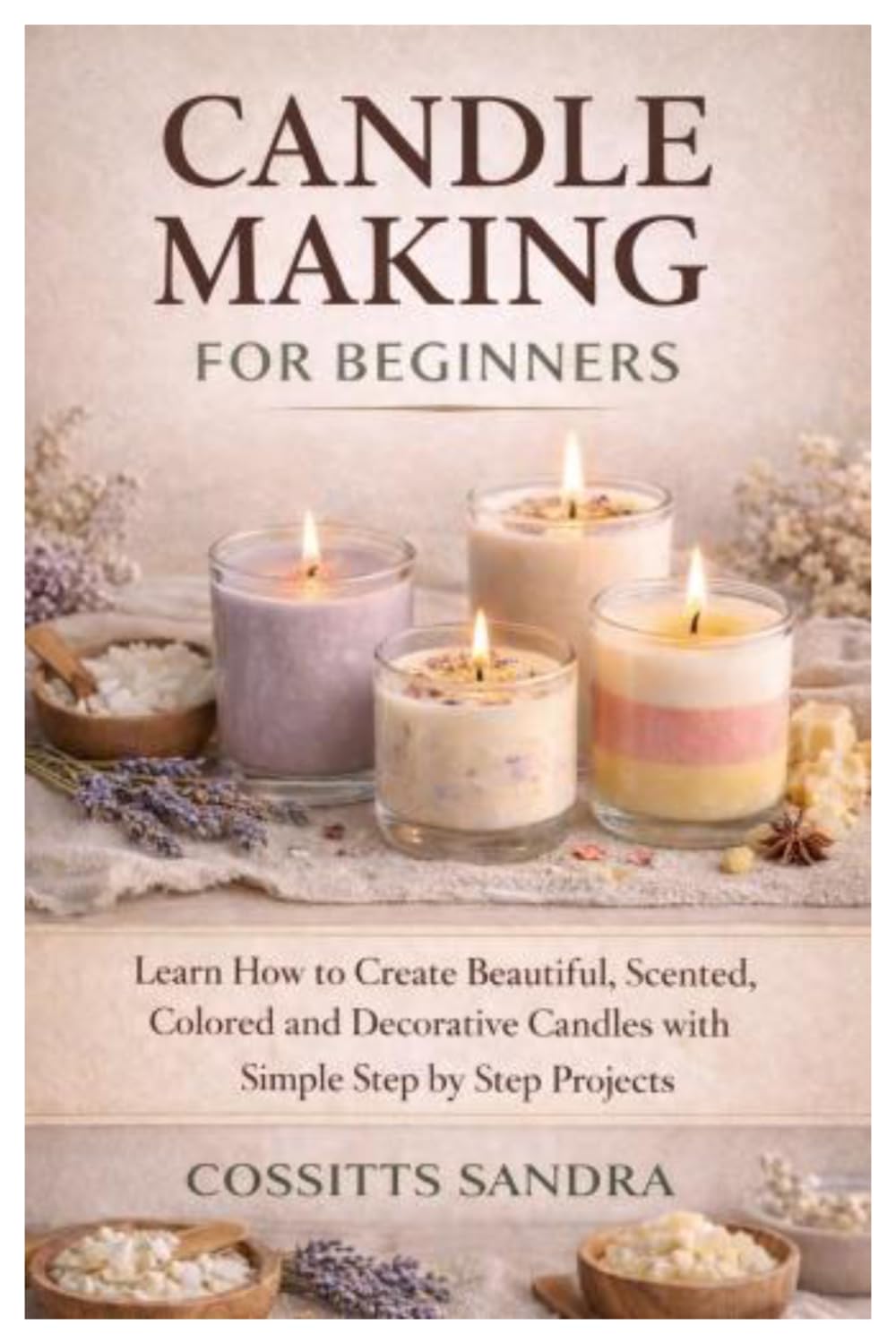 Candle Making for Beginners: Learn How to Create Beautiful, Scented, Colored and Decorative Candles with Simple Step-by-Step Projects