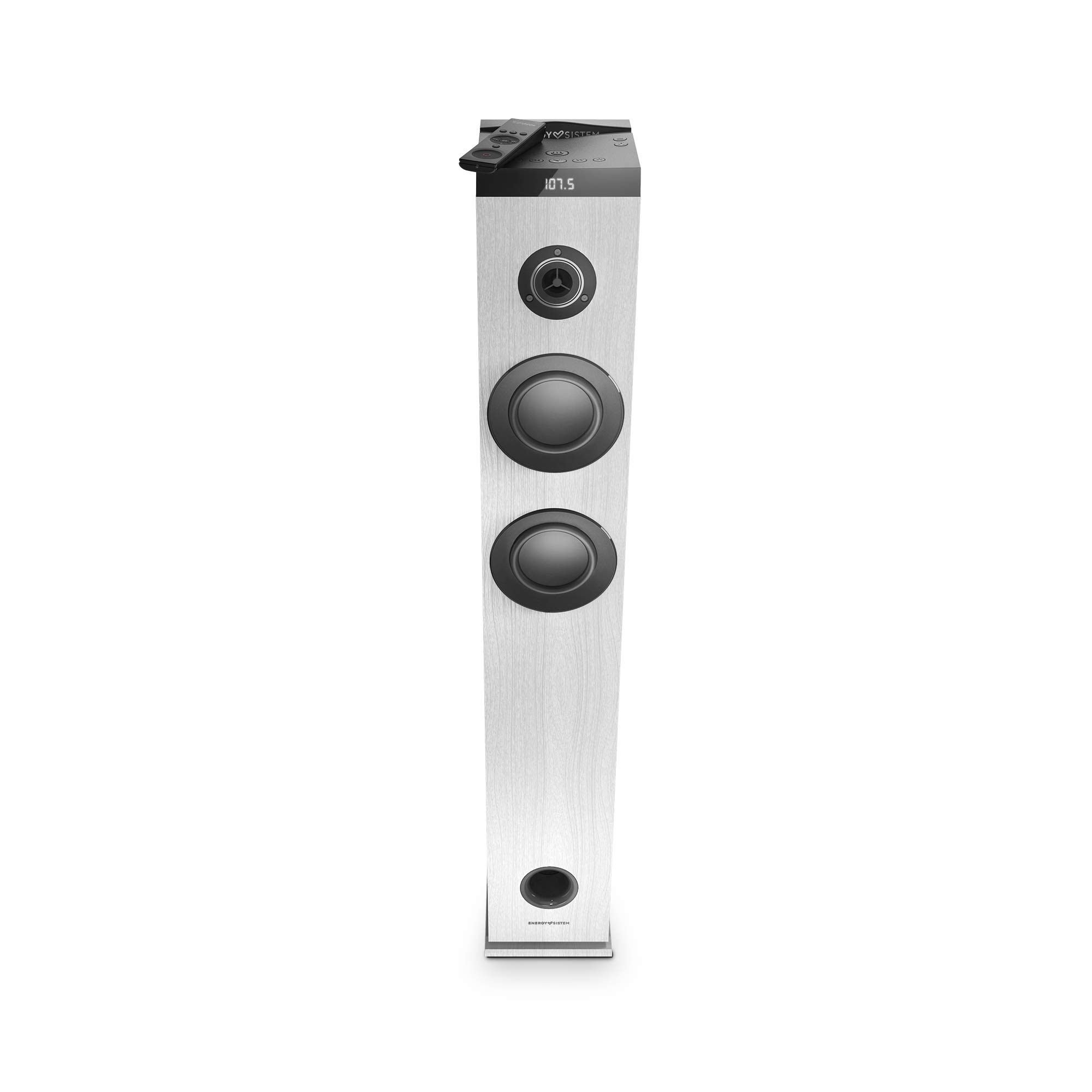Energy Sistem Tower 5 g2 Ivory (65 W, Bluetooth 5.0, True Wireless Stereo, Radio FM, USB/MicroSD MP3 Player, Audio-in) Blanc