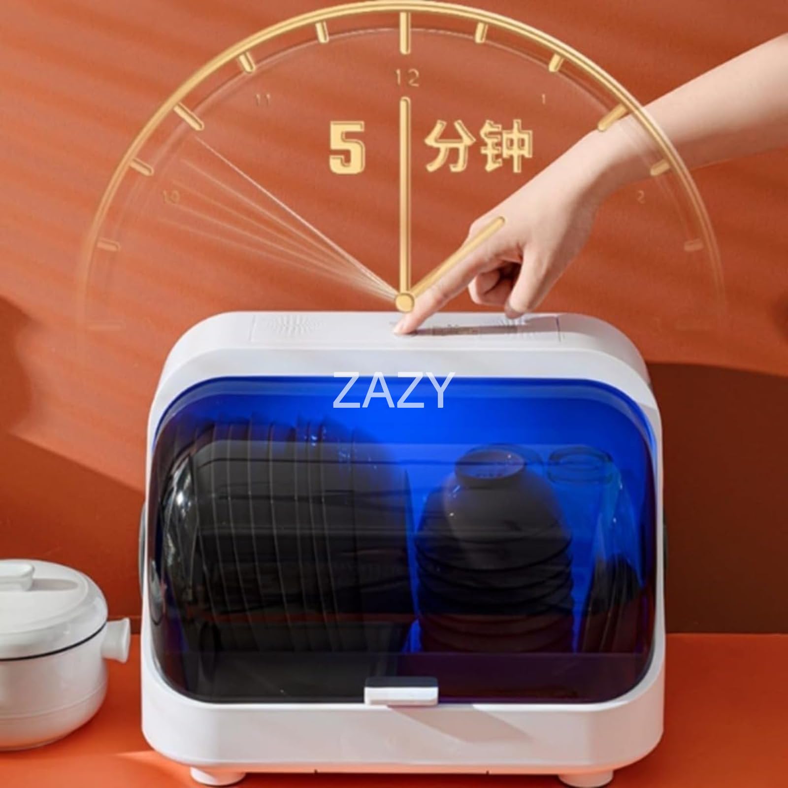Amazon.co.jp: 食器乾燥機 ZAZY 縦型大容量 3-6 人用 オゾン殺菌 防