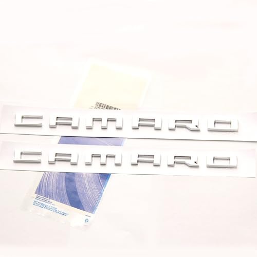 Yoaoo Paquete de 2 emblemas de letras OEM 3D compatibles con Zl1 1LE Rs Ss Zl1 Z28 cromo