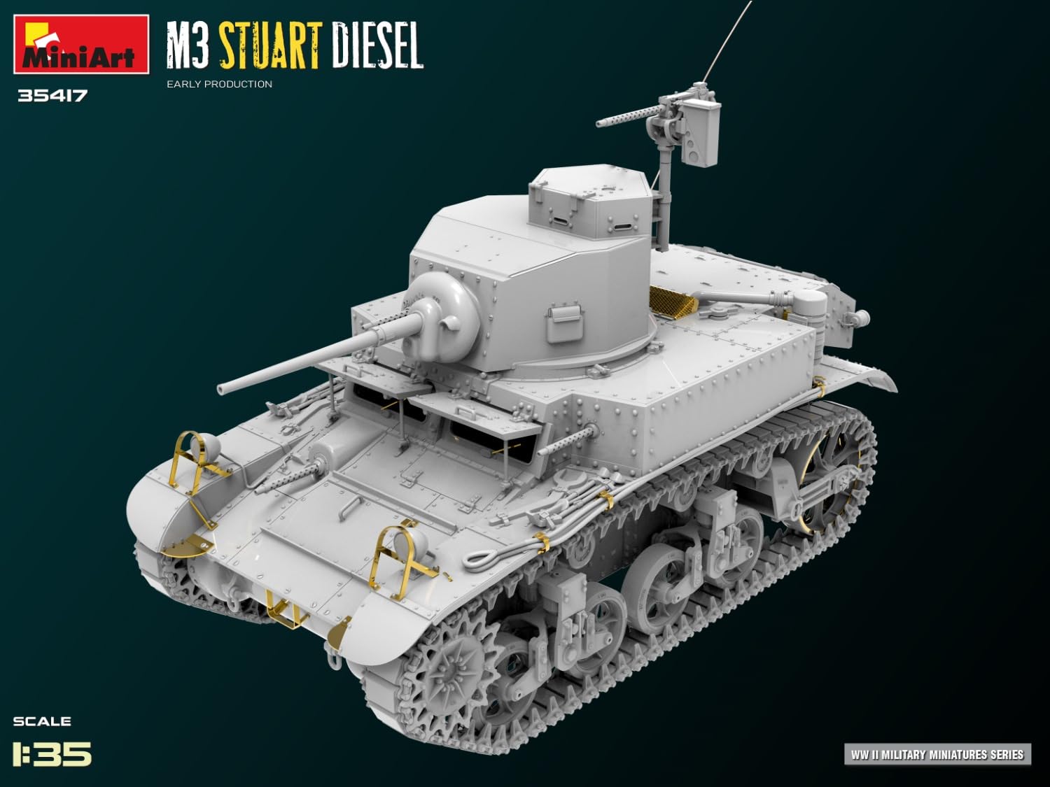 Miniart 1:35 - M3 Stuart Diesel Early Prod