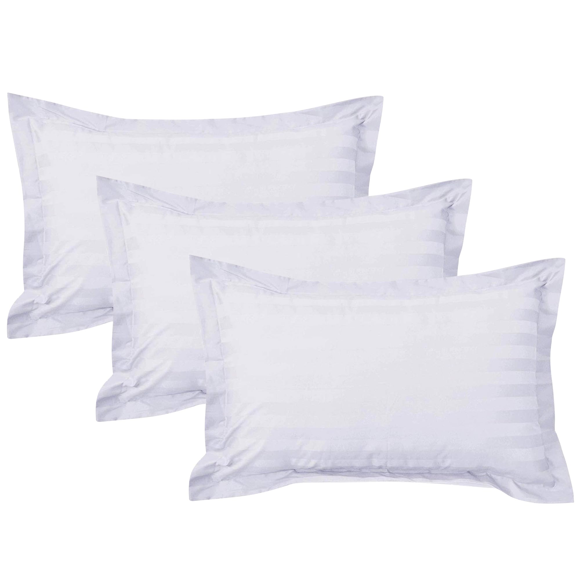 Kuber Industries (Pack of 3) Pillow Filler | 16x24 Inch | Microfiber Pillow Cushion Filler | Pillow Filler for Bedroom, Living Room | Lining Design Pillow Filler | White