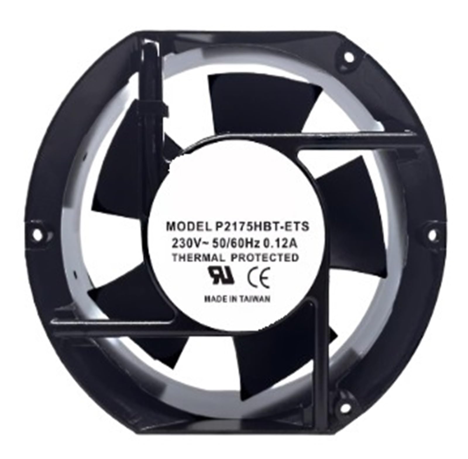 ZBWZXBDJ Fan P2175HBT-ETS AC 230V 0.12A 17251 17CM 2 Wire cooling fan