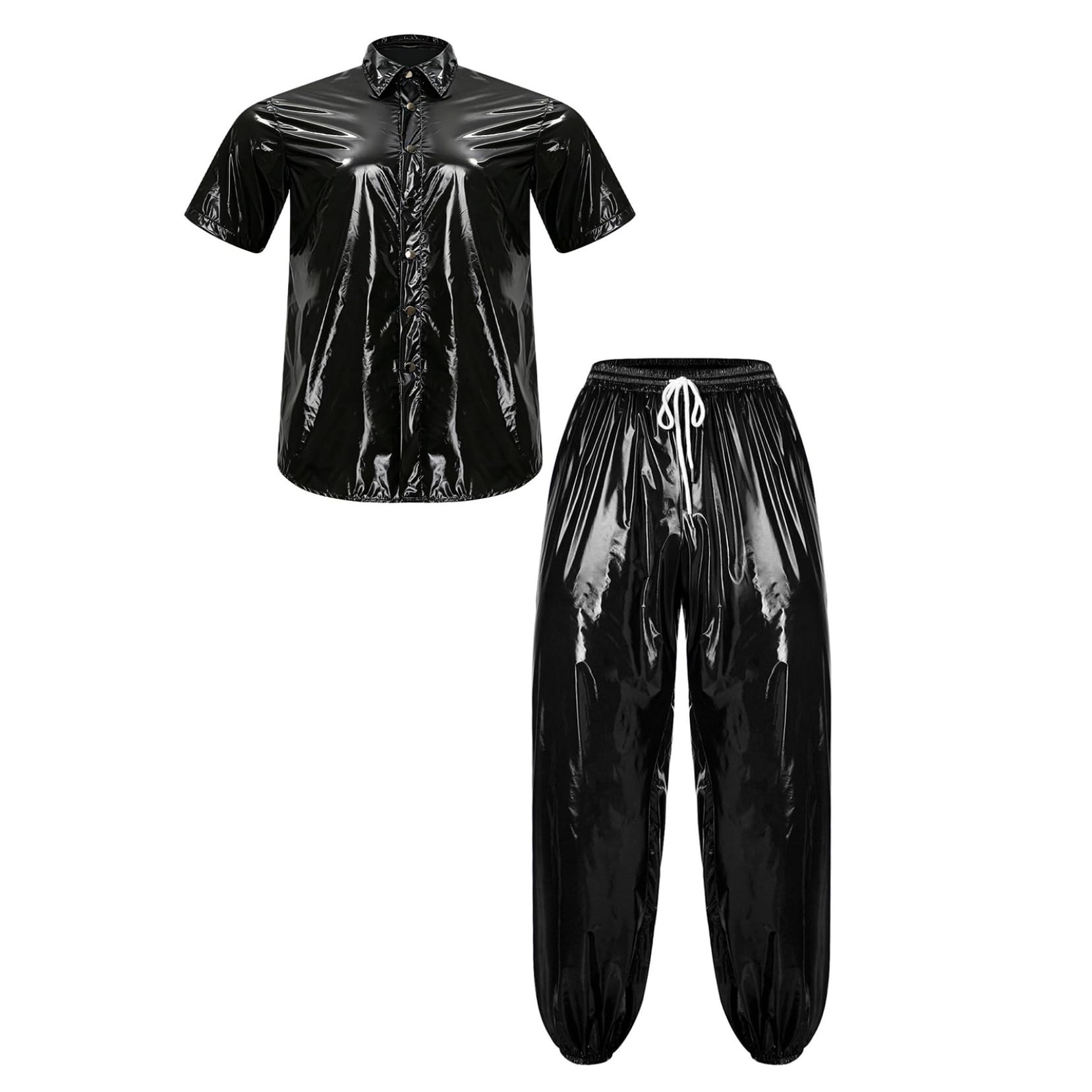 Brillante Outfit Uomo Sportswear Casual Due Pezzi Pantaloni Casual Estivi Combinaison Impermeabile