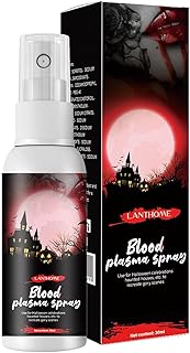 2 Pcs Sangue Falso Dia das Bruxas | festa lavável com sangue falso | Spray sangue falso para maquiagem e fantasia zumbi, vampiro e palhaço assustador Enjovdery