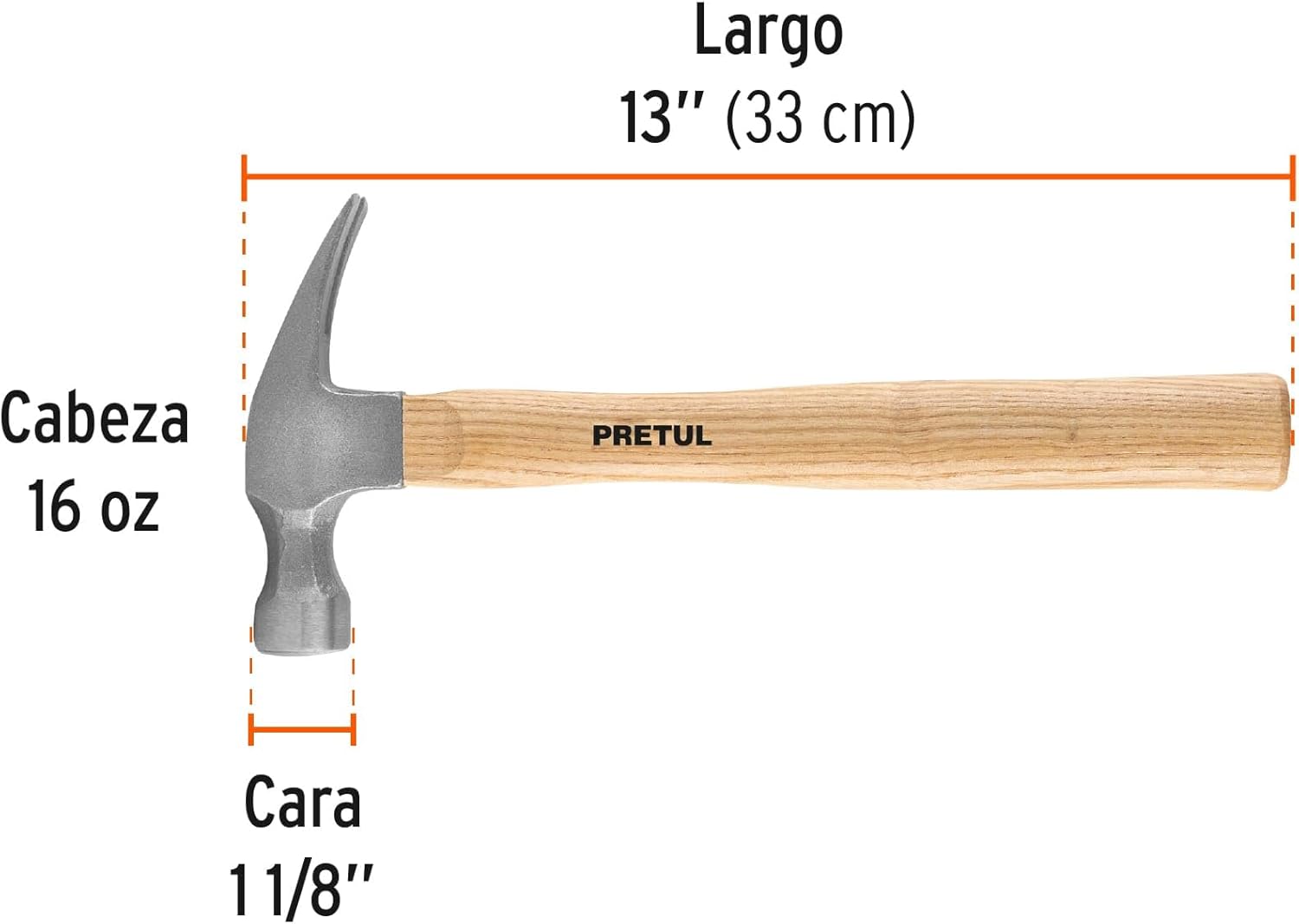 A straight hammer 16 oz, Pretul