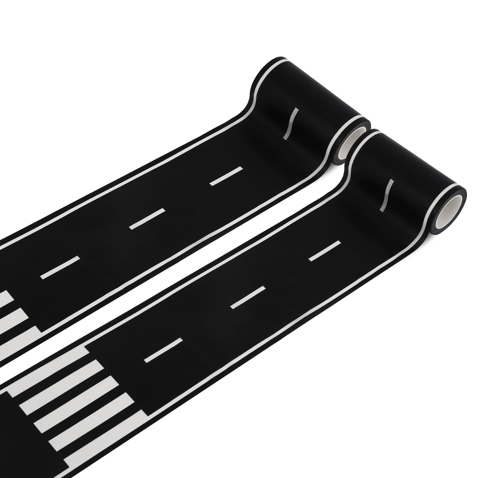 Black Track Tape,Toy Car Tape Track for Kids,Race Cars Decorations for Kids Birthday Party (2 Rolls, 4" x 33')