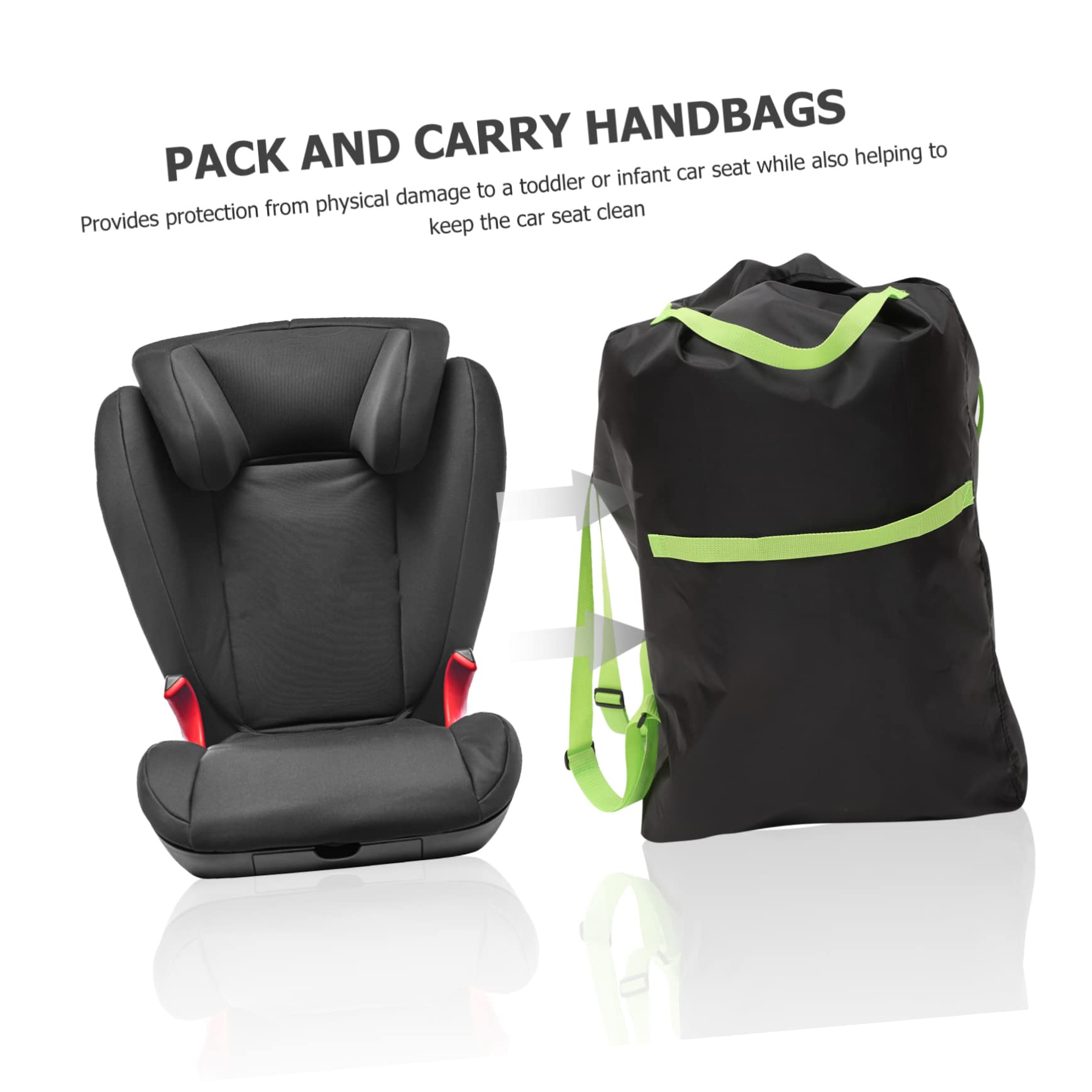 Beatifufu Stroller Bag for Airplane Oxford Cloth Travel Storage Car Seat Cover Large Capacity Compact Double Stroller Bag