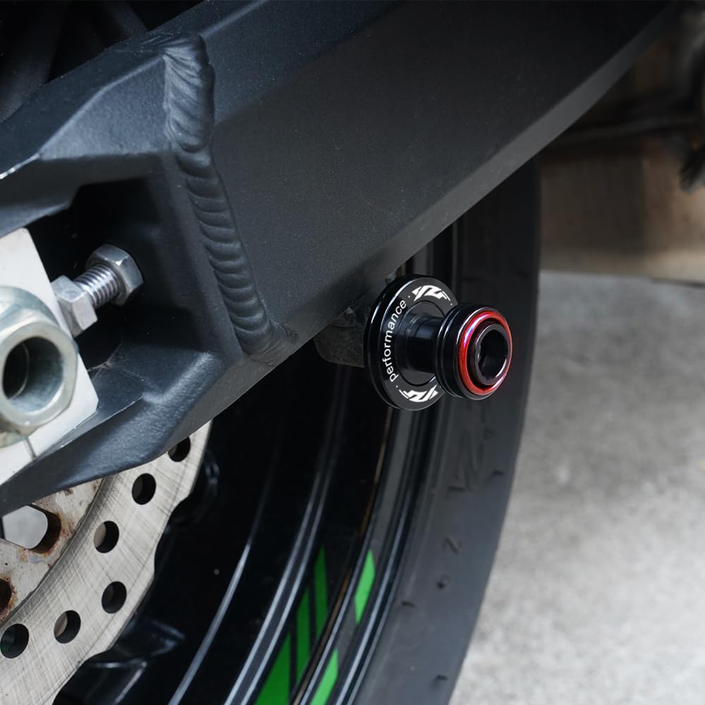 Para Yamaha YZF R1/S/M R3 R6 R7 R9 R25 R125 YZFR1 YZFR3 YZFR6 YZFR7 YZFR9 Accesorio de motocicleta de aluminio 6 mm, sarga, bobinas, deslizadores, soporte, tornillos (Rojo)
