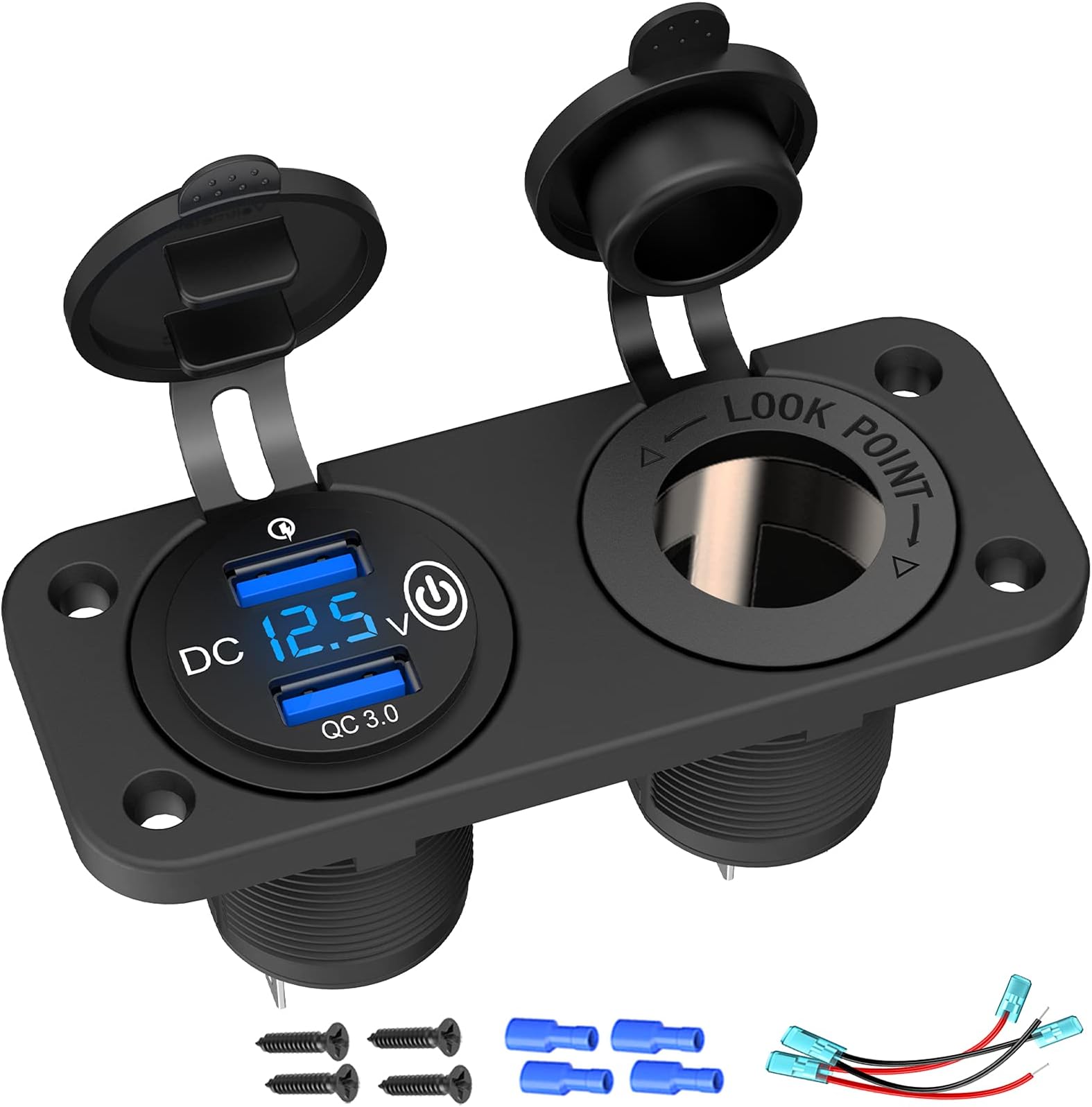 Usb Steckdose 12v Wohnmobil Mit Schalter QC 3.0 Wohnmobil USB Steckdose 12V mit Schalter - Auto USB Einbau