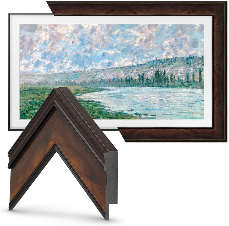 Miniatura 3 de Frame My TV Deco - Marcos de TV - Marco inteligente Burlwood compatible solo con Samsung The Frame TV y Pro (75 pulgadas, compatible con 2021-2025)