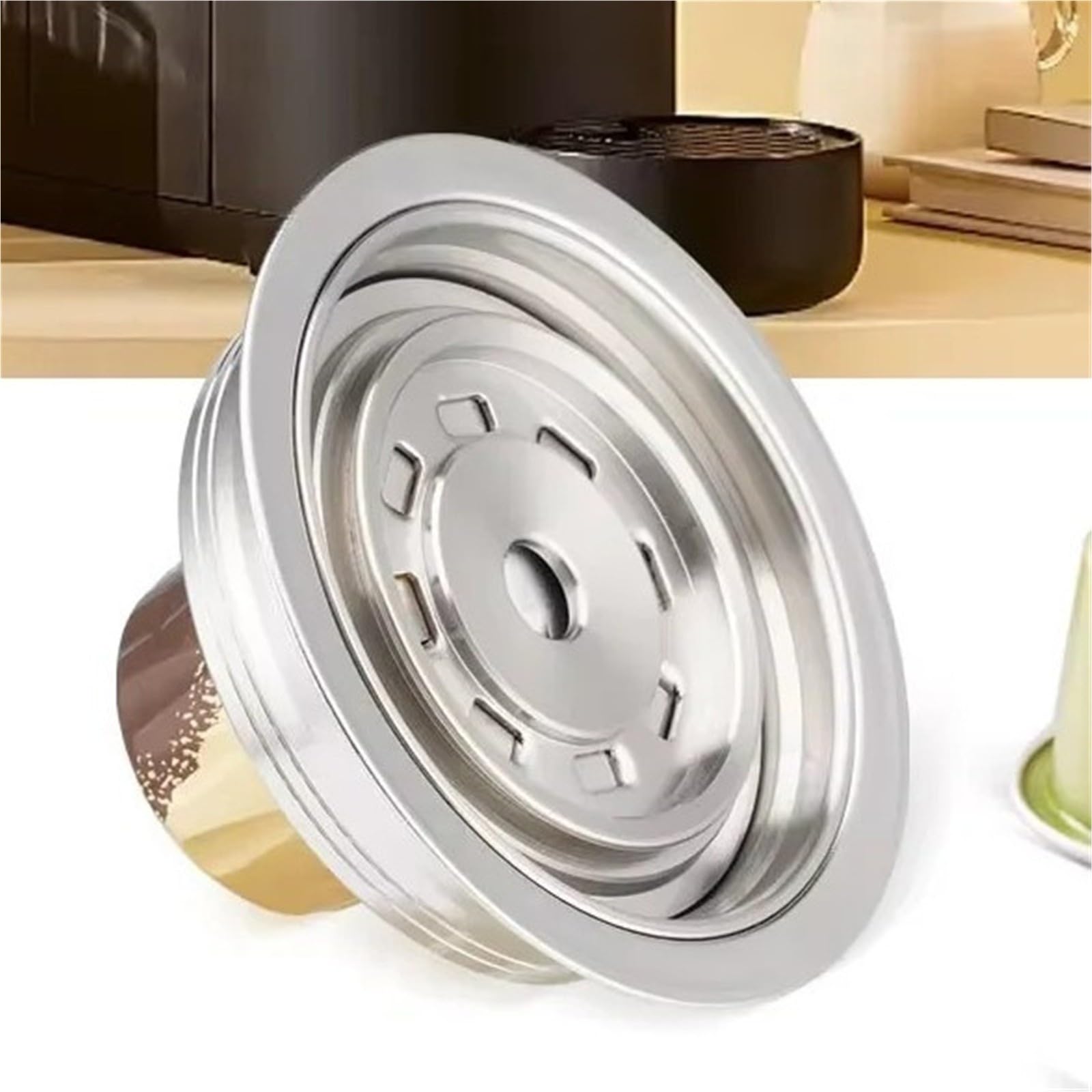 Adattatore Per Capsule Di Caffè, Compatibile Con ICafilas, Adattatore Per Capsule Riutilizzabili Per Macchina Vertuo Next Pop, Compatibile Con NeEspresso, Capsule Di Caffè(150ml)
