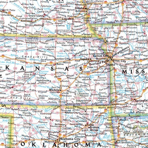 image for National Geographic: United States Classic Wall Map - Poster Size - 36