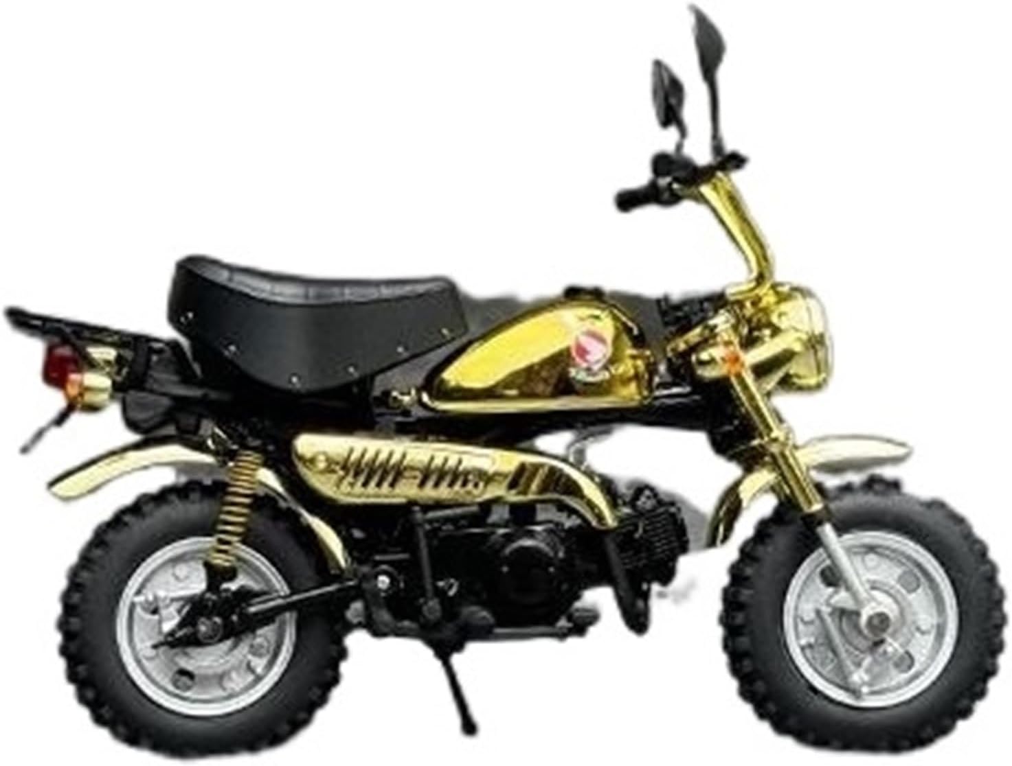 Scale Model 1:12 Scale for Monkey 125 Motorcycle Model Kit Golden Static Die Casting Collection Ornaments Collectible Ornaments