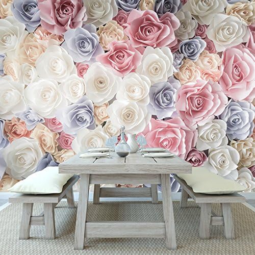 azutura Paper Roses Wall Mural Wallpaper available in 8 Sizes Digital
