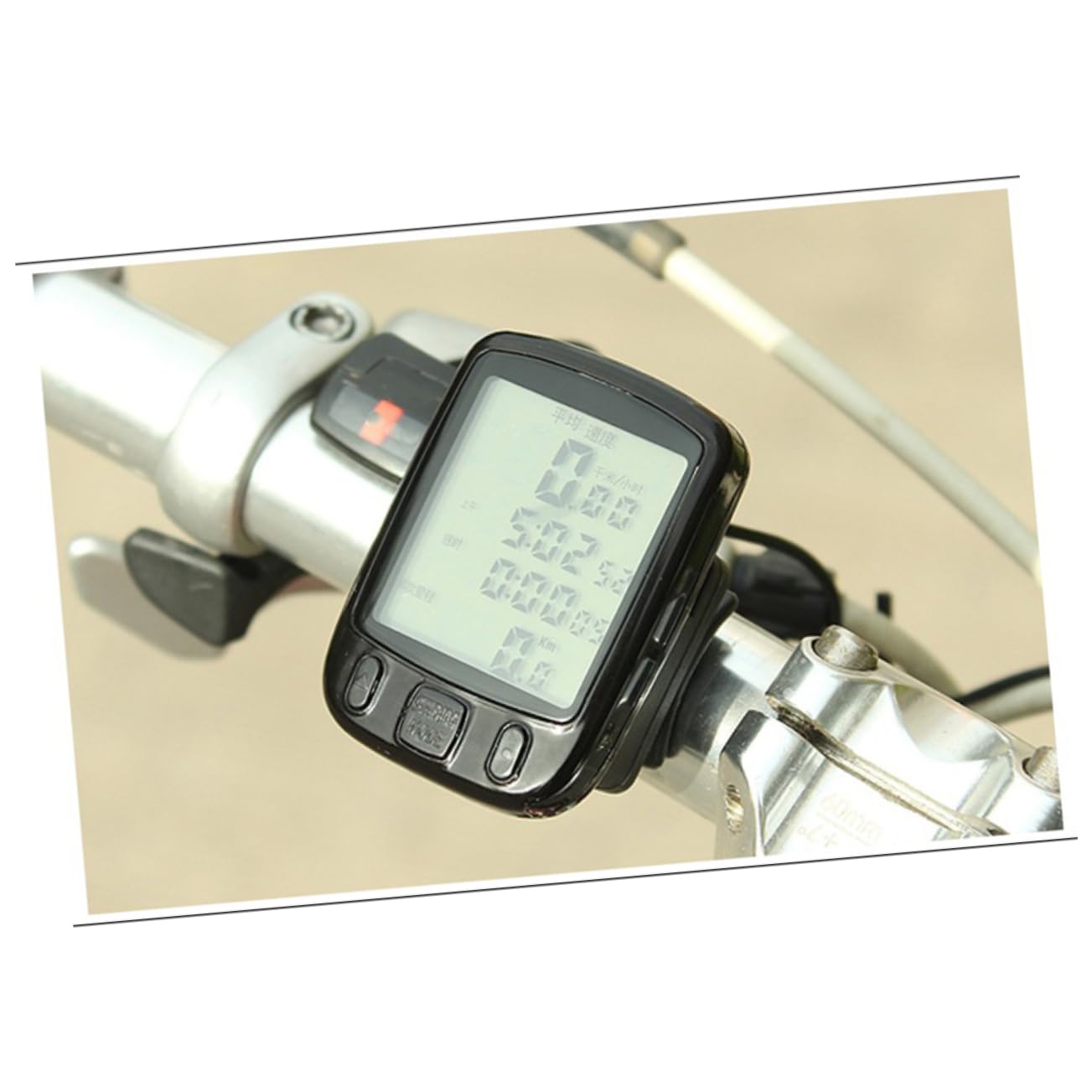 YARNOW 3pezzi Odometro Per Con Display Lcd Computer Per Mountain Bike Facile Installazione e Batteria Rimovibile Per Attività Outdoor