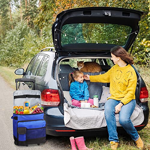 Rolling Cooler With Wheels - 48 Cans Ice Chest With Wheels, Leakproof Collapsible Soft Large Rolling Cooler With Wheels And Handle For Beach Camping Patio Road Trip Outdoor #TOP5