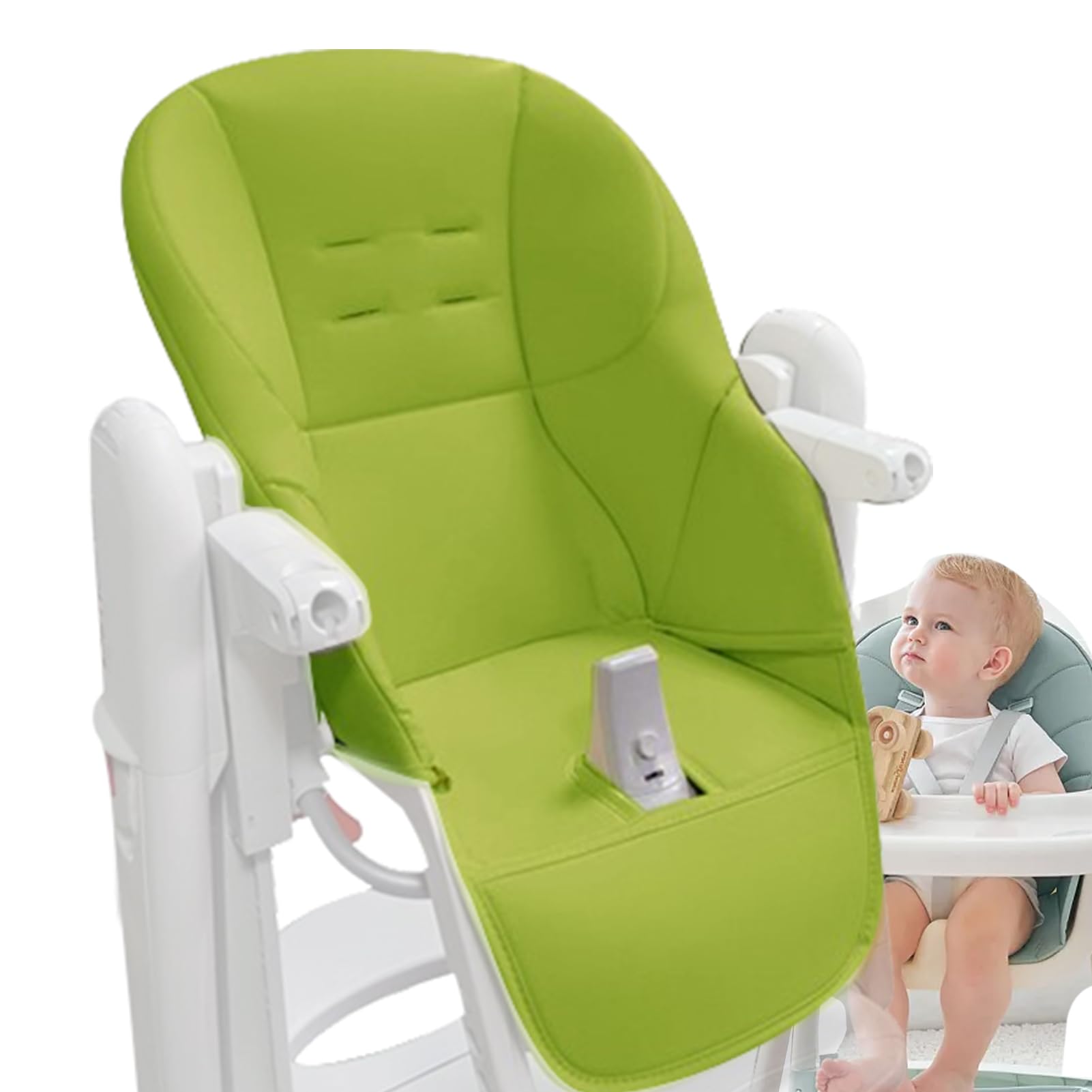 TAOLE Tatamia - Coprisedia per seggiolone, in pelle PU, con imbottitura, comodo rivestimento per sedia da pranzo, per Tatamia