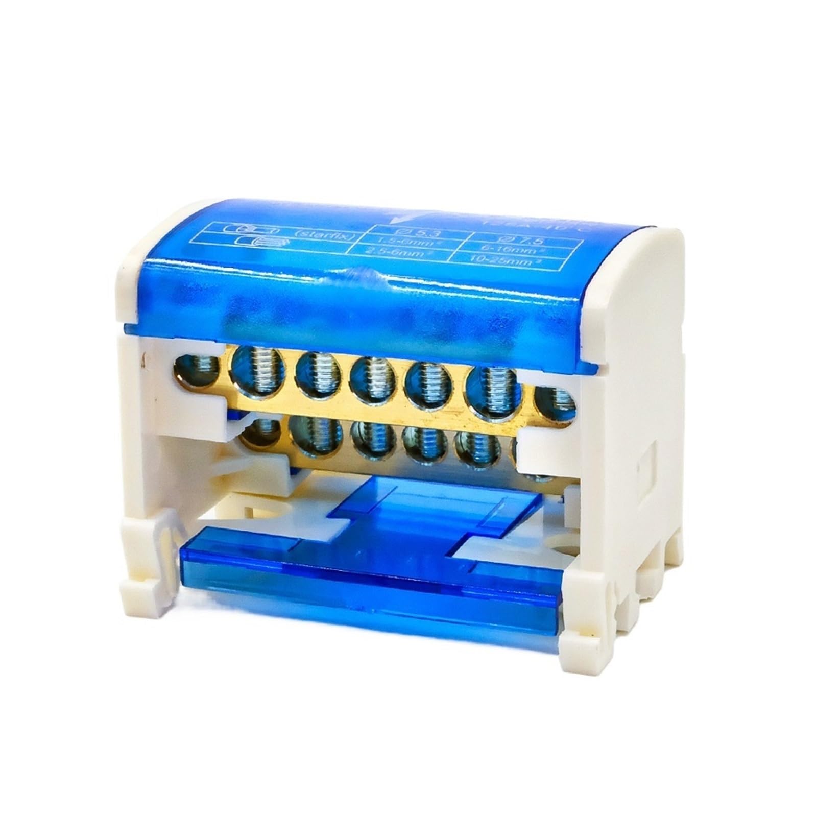 JDOUNFMO 1pcs WDH-207 Terminal Block Screw Type Electrical Connection Compact Design Secure Conductor