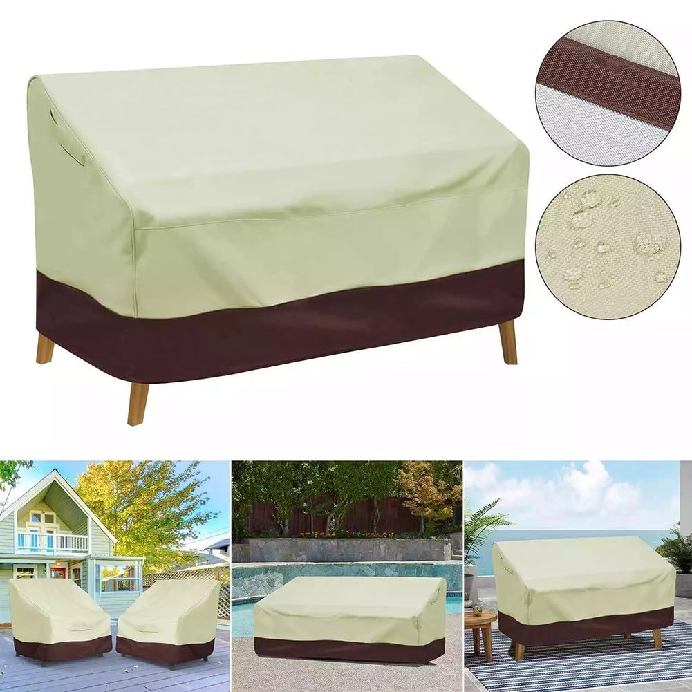 Housse de canapé imperméable pour causeuse d'extérieur - Protection de 2 à 4 places (210D : 193 x 83 x 84 m)