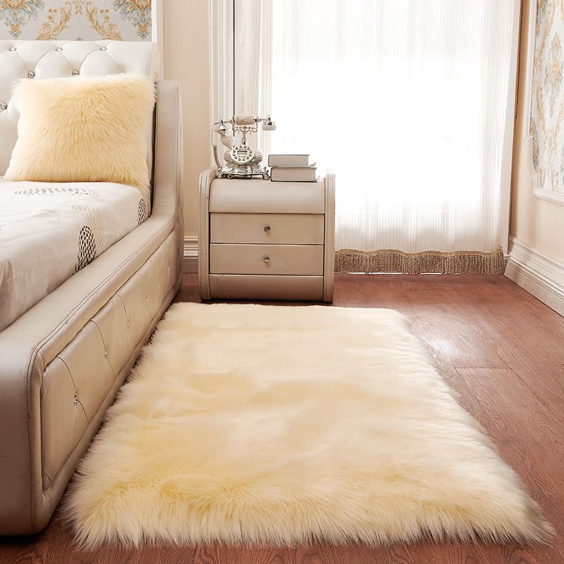 Tapis en peluche anti-glisse isolant pour sol de chambre