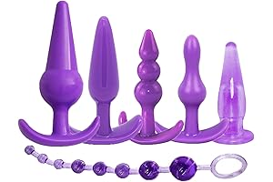 6-Pack Silicone Anal Plugs for Beginners and Experienced Users