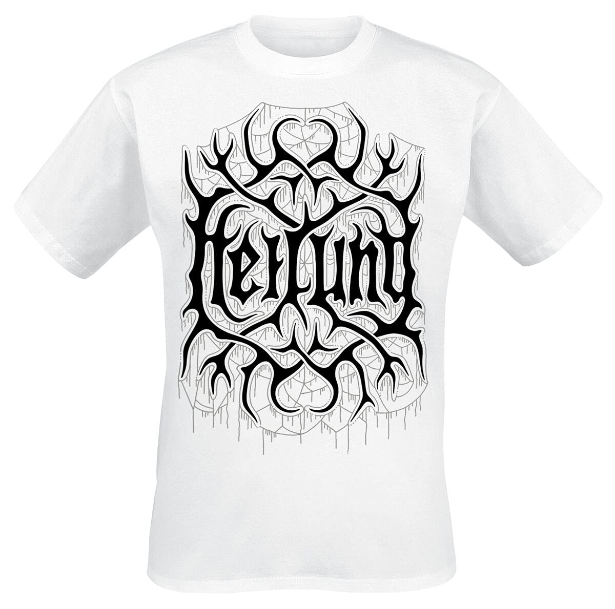 HEILUNG REMEMBER (WHITE) T-Shirt, Front & Back Print Large WHITE