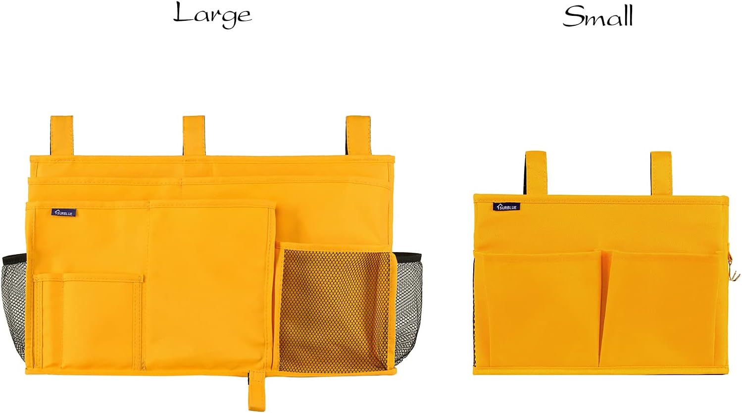 Surblue Bedside Caddy Hanging Bed Organizer Storage Bag Pocket for Bunk and Hospital Beds College Dorm Rooms Baby Bed Rails - Image 4