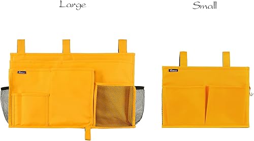 Miniatura 78 de Surblue - Organizador de cama colgante para mesita de noche, bolsa de almacenamiento, bolsillo para literas y camas de hospital, dormitorios Z-Zebra