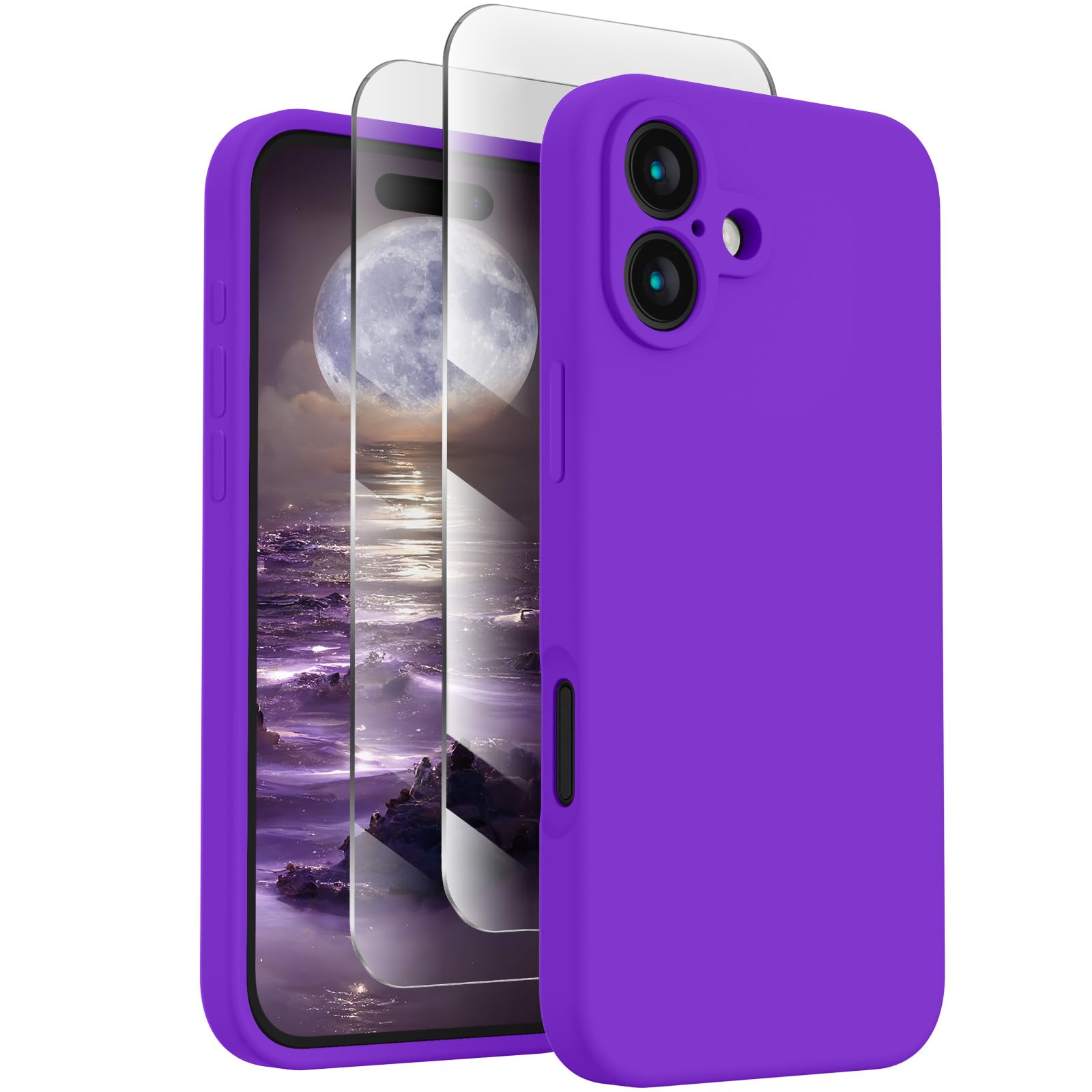 FireNova Designed for iPhone 16 Case, 6.1", Neon Purple