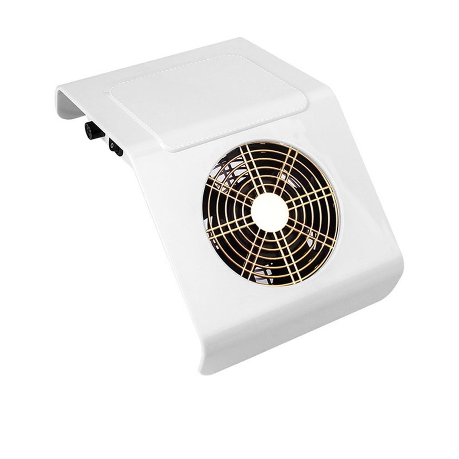 MRKU Aspiradora de manicura con Filtro Lavable, aspiradora de bajo Ruido, 40 W, Potente, ABS, Blanca y Rosa, con Ventilador silencioso y Bolsa.