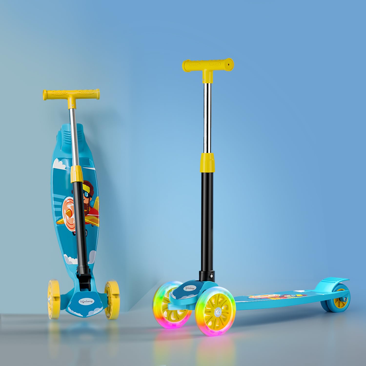 Lifelong Kick Scooter for Kids - Foldable & Safe -16