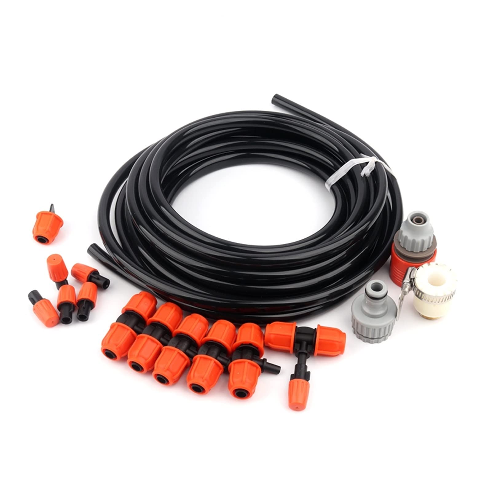 Greenhouse Micro Drip Nawadnianie 3~10m Micro Drip systemu nawadniania trawników Szklarnia ogród Nawadnianie rozpylania Nozzle Podlewanie Kit Ogrodnictwo Podlewanie systemu (Color : 10m Kits)