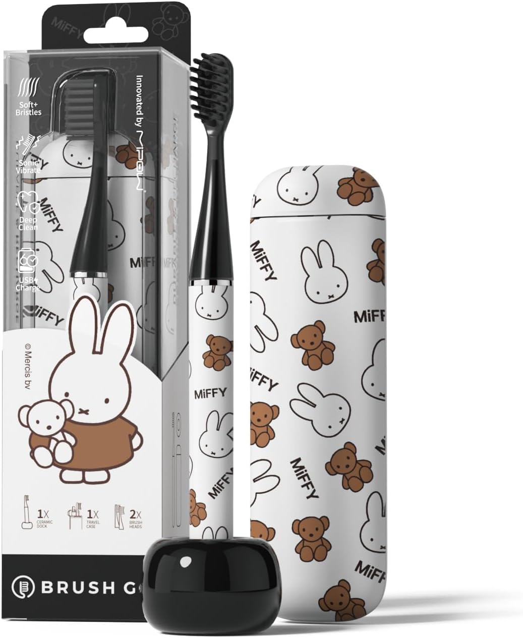 MIPOW Miffy BrushGo i4 Slim Electric Toothbrush