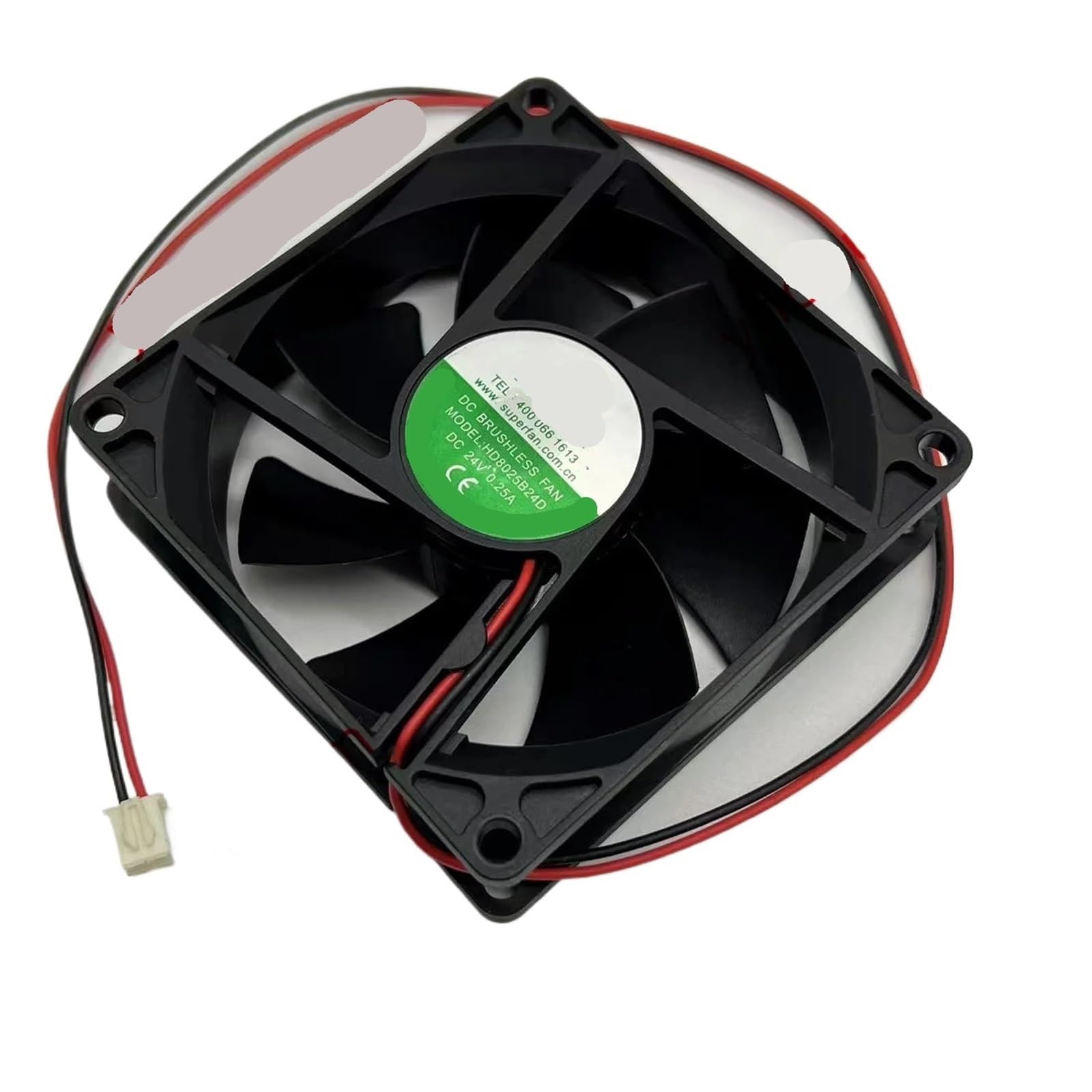 UITGVDQAT HD8025B24D Server Cooling Fan DC 24V 0.25A 80x80x25mm 2-wire